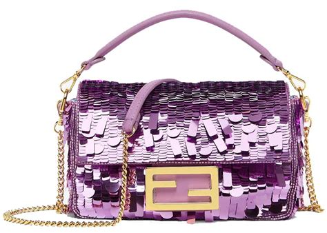 fendi sequin baguette mini|Fendi baguette bag price.